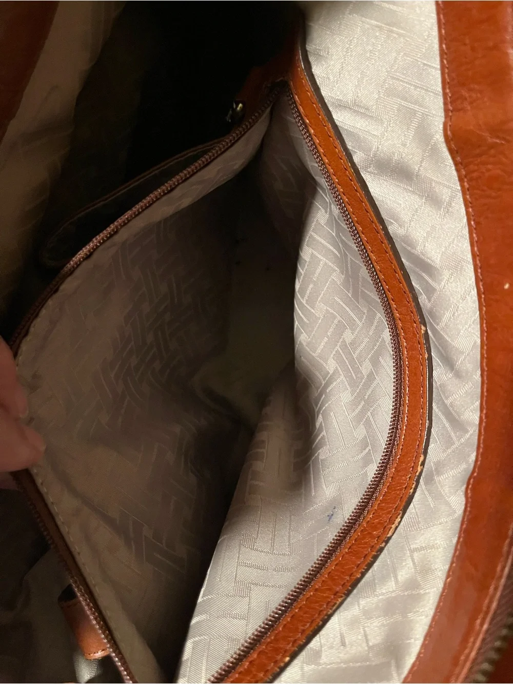 Cole Haan Cognac Leather Shoulder Hobo Bag